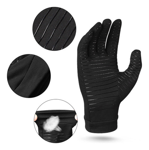 Guantes De Compresión De Fibra De Cobre Para Pantalla Táctil