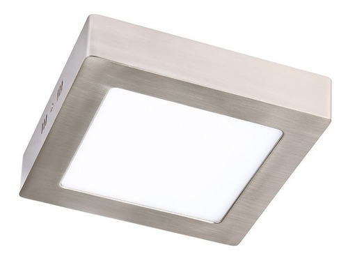 Plafon Led Niquel 24w  Cuadrado Luz Neutra Pal156 Lucciola