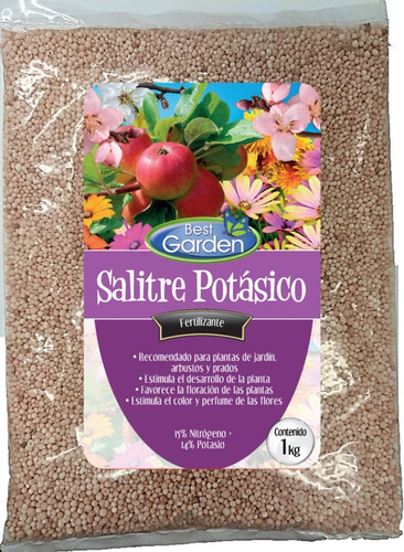 Fertilizante Salitre Potásico 1kg. Best Garden
