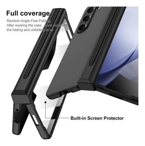 Muy Buena Funda Para Samsung Zfold5/6, Funda Protectora Para Uso Rudo, Micrófono Y Bolígrafo
