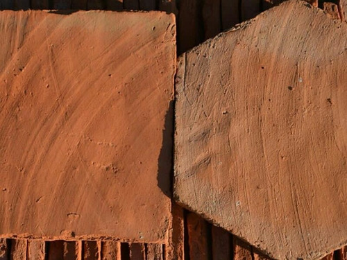 Terracota Artesanal Rustica Cuadrado Y Hexagonal