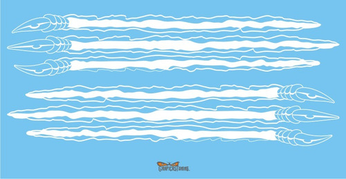 Imagen 1 de 3 de Calcos Tuning Laterales Motos 17 X Dos - Graficastuning