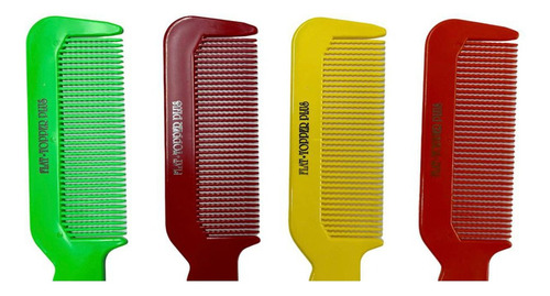 Peine Flat Top Plus Cerdas Onduladas Corte Estilista 4pzs