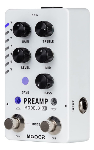 Pedal De Preamplificador Modelo X De Doble Canal 14 Ran...