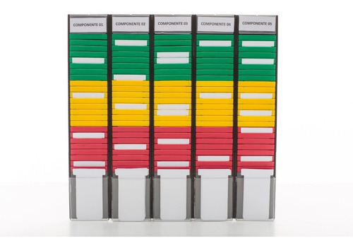 Quadro Kanban Com 5 Colunas De 24 Tiras E 150 Cartões T