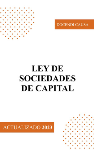 Ley De Sociedades De Capital  (spanish Edition) 51dvp