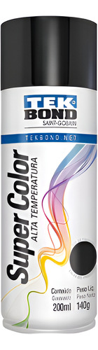 Aerosol Negro Brillante Alta Temperatura (600 Grados)200ml