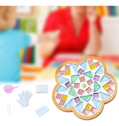 Kit De Posavasos De Mosaico Diy, Materiales Estilo G