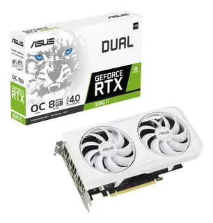 Placa de video Nvidia Asus Dual GeForce RTX 30 Series RTX 3060 Ti DUAL-RTX3060TI-O8GD6X-WHITE OC Edition 8GB