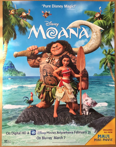 Moana Un Mar De Aventuras Pelicula Dvd Original Disney