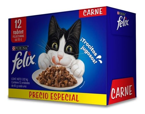 Sobres Para Gato Félix Alimento Premios *sabores* 12x85g