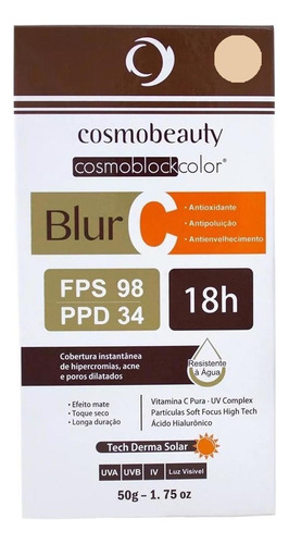 Blur C Vitamina C Bege Médio Fps98 Cosmobeauty 50g