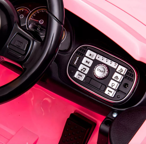 Auto a bateria Mini Carro Elétrico Volkswagen Bw274 Color Rosa 12v