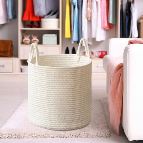Cesta De Juguete Para Bebé Con Asas Cesta De Ropa Sucia L