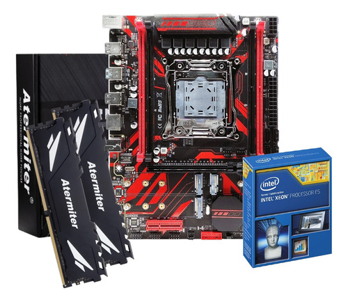 Kit Xeon X99 2680v4 14núcleo 2x16gb Ddr4 Ecc 3200mhz Gigabit