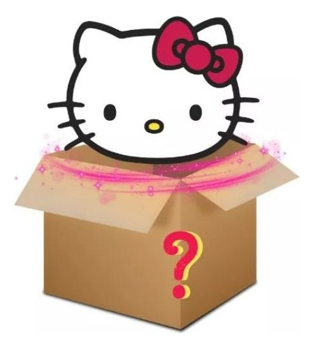 Caja Hello Kitty Mystery 5 Articulos Box Caja Sorpresa Kitty