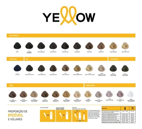 Tinte Yellow Color Permanente 4.0 Castaño Medio 60ml