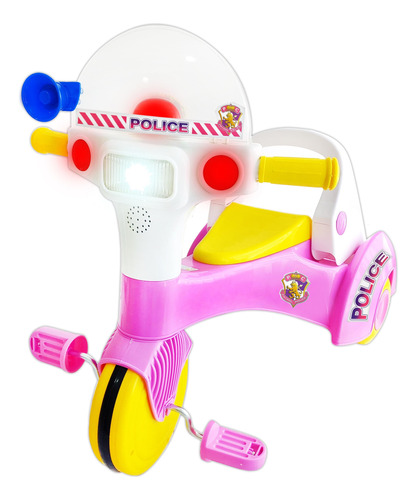 Triciclos Policía Con Música - Buggys - Bebés Y Niños- 10262