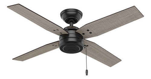 Ventilador De Techo Hunter Commerce Para Exterior 44'' Negro 1.12 M Negro Negro Plywood 4