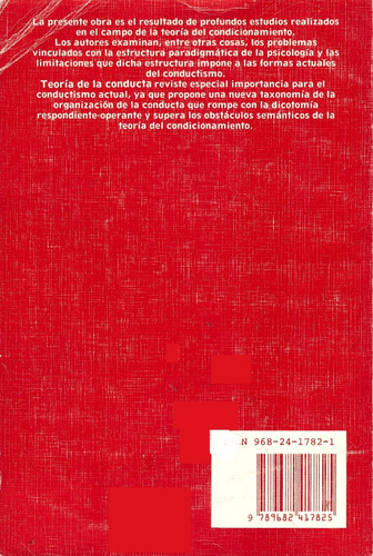 Teoria De La Conducta - Ribes Iñesta, Lopez Valadez
