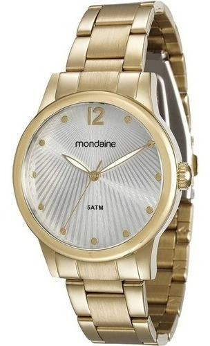 Relógio Feminino Mondaine Dourado 78661lpmvda1 Elegante