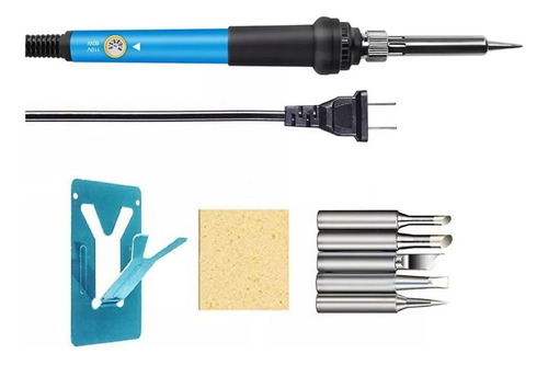 Kit De Soldador De 60 W, Temperatura Ajustable, Calentamient