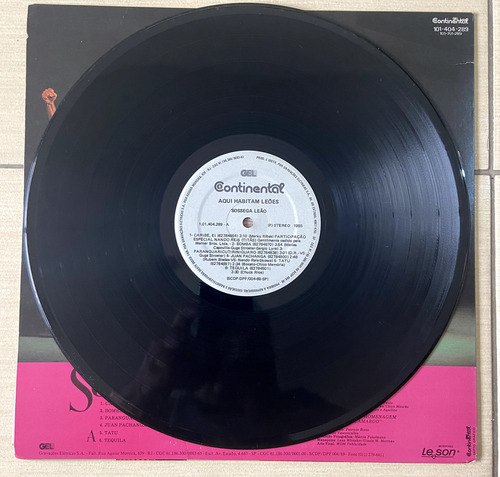 Lp Sossega Leão - Aqui Habitam Leões (com Encarte) (Usado)