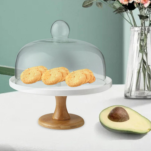 Soporte Nórdico Para Tartas, Cubierta De Cristal, Bandeja