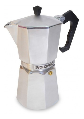 Imagen 1 de 8 de Cafetera Express Volturno Moka 12p Aluminio Palermo O Centro