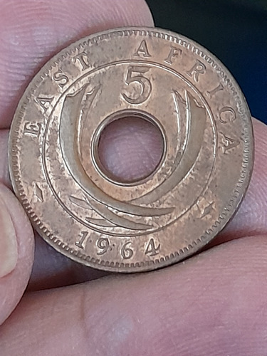 Moneda 5 Cent De África Oriental 1964 Km#39 Ref 716 Libro 4