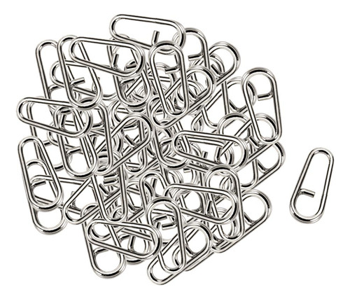 100x Anillos Dividids Ovales De Material Acero S