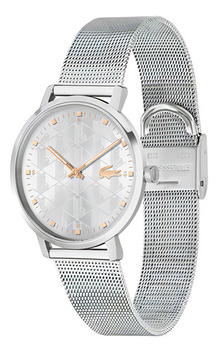 Relógio Lacoste Feminino Aço 2001285 Cor do fundo Prata