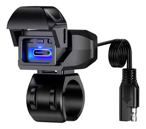 Batige Cargador Usb Para Motocicleta Sae A Adaptador Usb C R