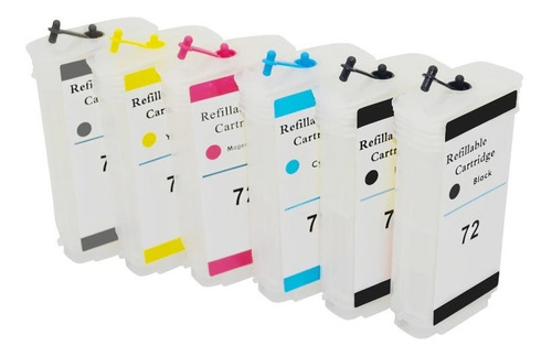 Ciss Cartuchos Recargables 72- 130ml Plotter Hp T790/ T2300