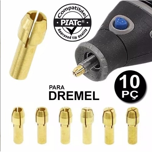 Kit 10 Pinças Para Micro Retífica Dremel