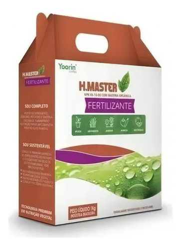 Fertilizante Misto 06-10-08 C/m.orgânica H.master Yoorin 1kg