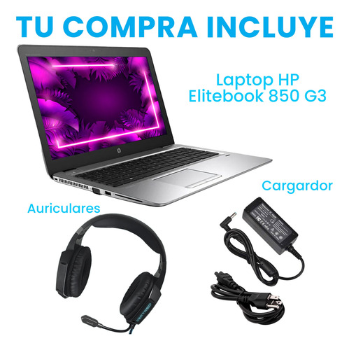 Laptop Hp Elitebook 15.6 Core I7 6th 16gb Ram 1tb Ssd (Reacondicionado)