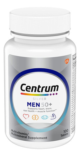 Centrum Silver Multivitamin Para Hombres 50 Más, Suplemento