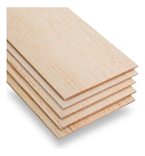 Lámina De Madera Balsa 3mm - 30x90cm Quito