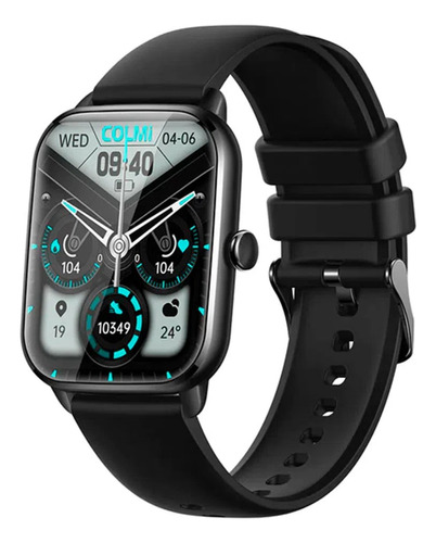 Reloj Smartwatch Colmi C61 Black Silicone 1,9  Ip68 Fitness
