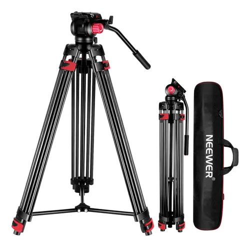 Tripé Profissional Neewer Heavy Duty Foto Vídeo Preto