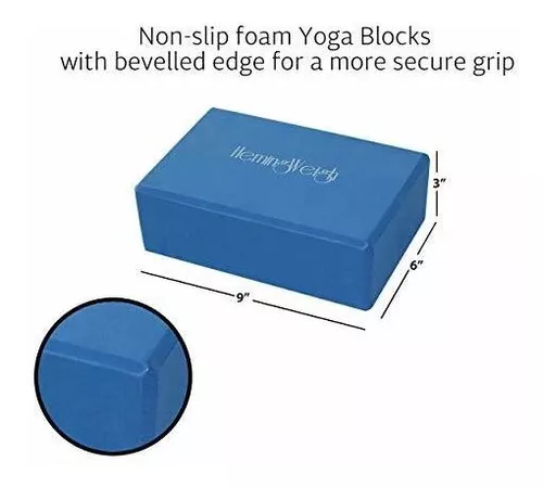 HemingWeigh Yoga Kit - Blue Yoga Mat Set Includes Carrying Strap, Yoga  Blocks, Yoga Strap, and 2 Microfiber Yoga Towels - Yoga Gear and Accessories  for Beginners and Experienced Yogis : 