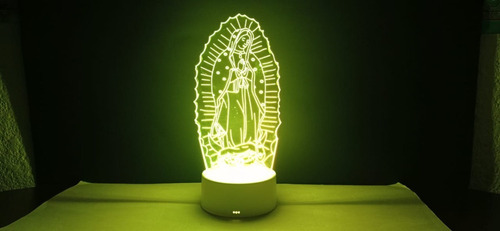 Hj Lámpara Led 3d Virgen De Guadalupe Touch