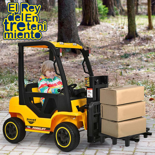 Imagen 7 de 7 de Auto A Batería Elevador Real Con Luz Música Usb El Rey