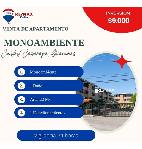 Vendo Apartamento Monoambiente.