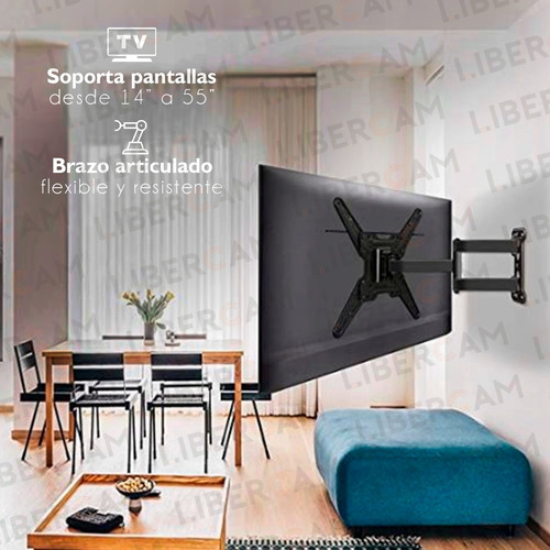 Soporte Para Led Smart Movil Articulado 32 40 42 50 55 65