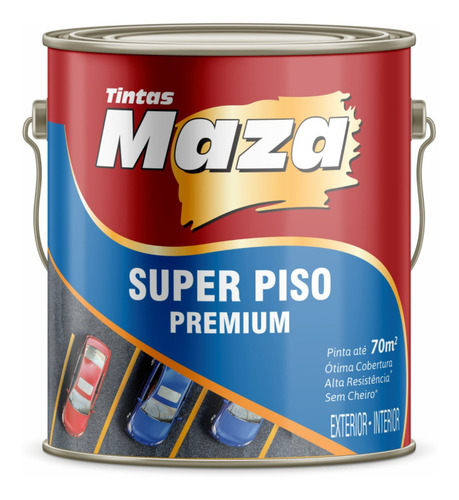 Tinta Acrílica Premium Para Piso Diversas Cores Maza 3,6l Cor Papel Picado