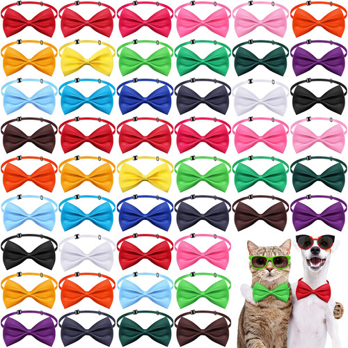 100 Corbatas Para Perros Con Cuello Ajustable De 19 Colores