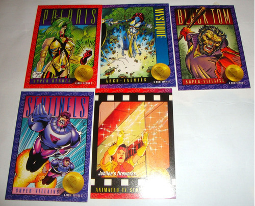 Lote 5 Tarjetas 1993 X-men Serie 2 - Skybox Marvel (mr2023)