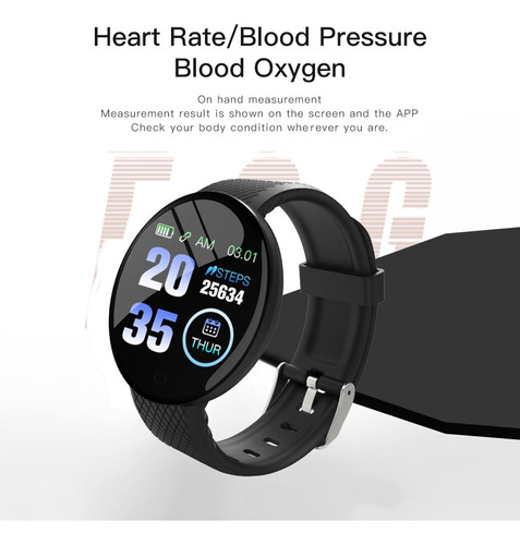 Sjsjreloj Inteligente Smartwatch Remind D18, Pulsera Rate He